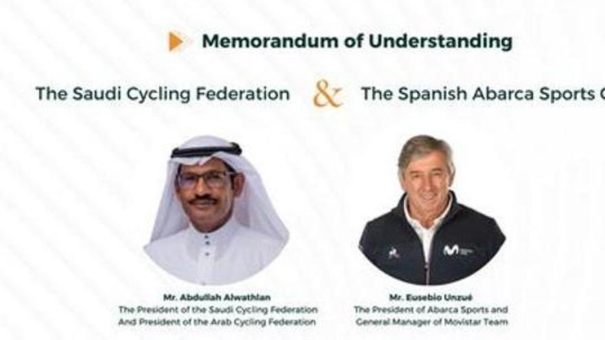 Acuerdo entre el Movistar Team y la Federación de Ciclismo de Arabia Saudí