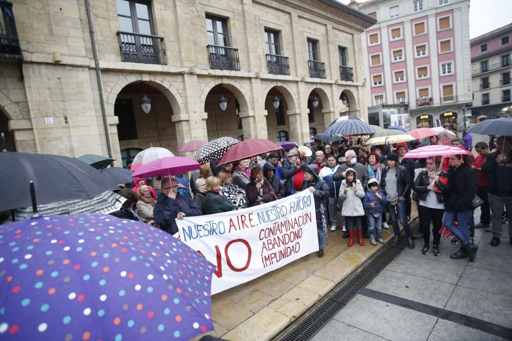 Manifestación contra la contaminación en Avilés