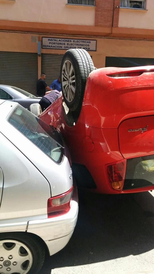 Aparatoso accidente de tráfico en Castellón