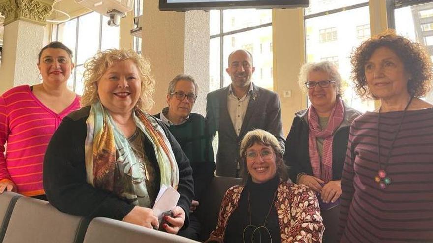 Moment de la presentació dels actes del centenari del naixement de Maria Matilde Almendros