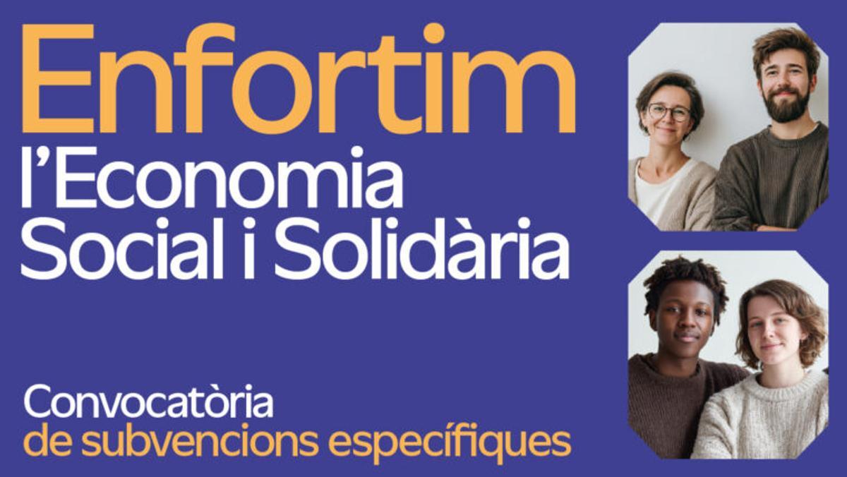 Imagen promocional de la campaña de subvenciones 'Fortalecemos la ESS 2026'
