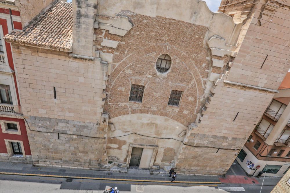 El ruinoso estado de la Iglesia de San Agustín de