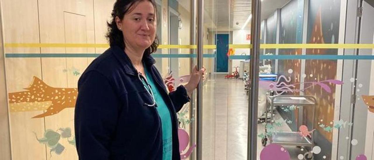 La doctora Gemma Muñoz, en el Hospital Teresa Herrera de A Coruña.