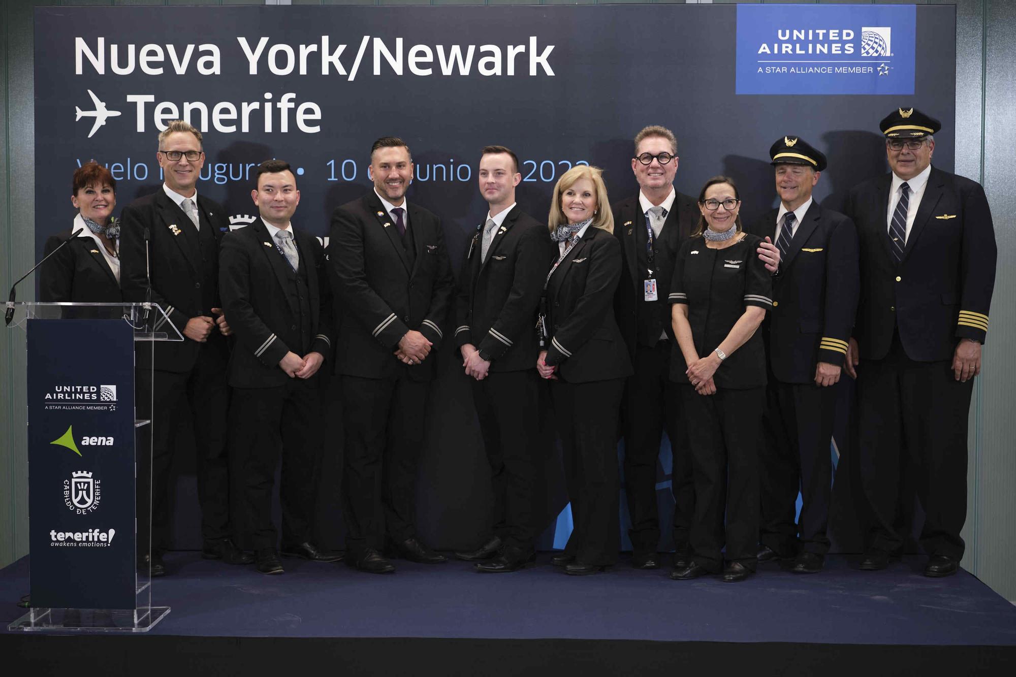 Vuelo inaugural Nueva York-Tenerife