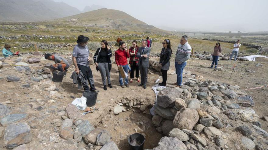 El gobierno insular compra la finca rústica del yacimiento de Los Caserones de La Aldea