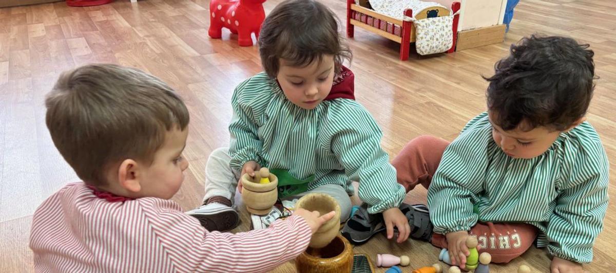 Alumnado de la Escuela Infantil El Bibio.| Cedida  a Lne