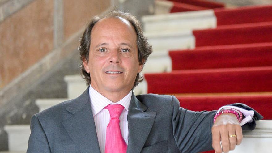 Jorge Vilanova, ayer en la Delegación del Gobierno.