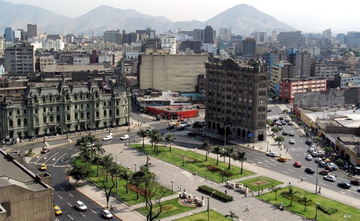 Vista panoràmica del centre de la ciutat de {Lima}.