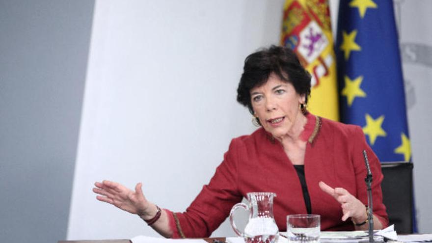 La ministra de Educación, Isabel Celaá.