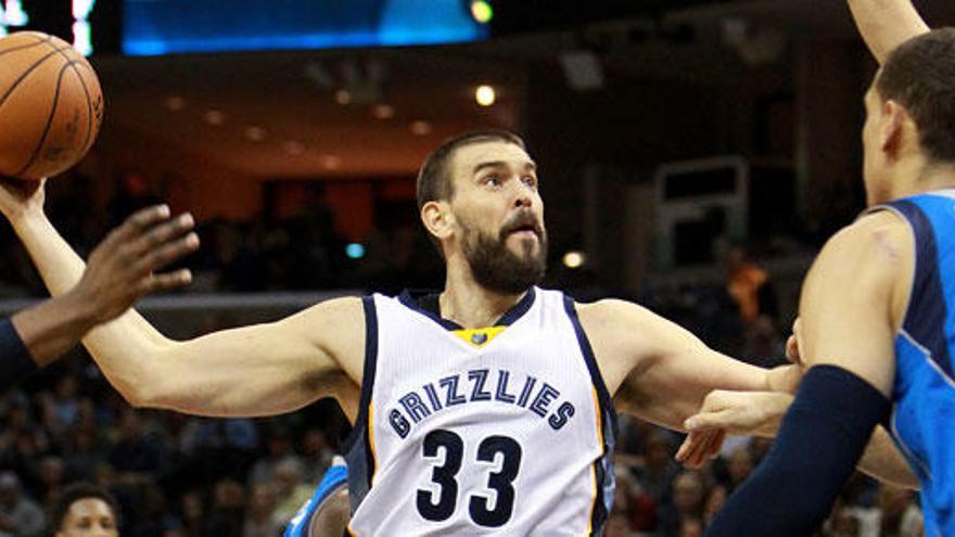 Marc Gasol, decisivo en la victoria de los Grizzlies.