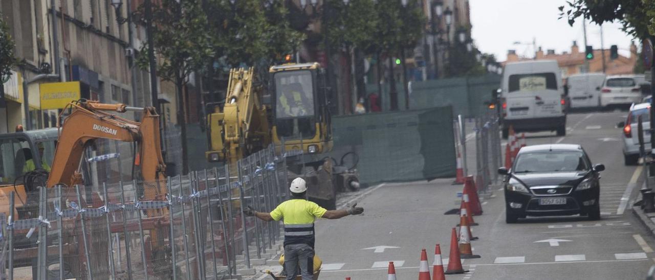 Fuertes Acevedo, durante las obras en el colector del Oeste. | Miki López