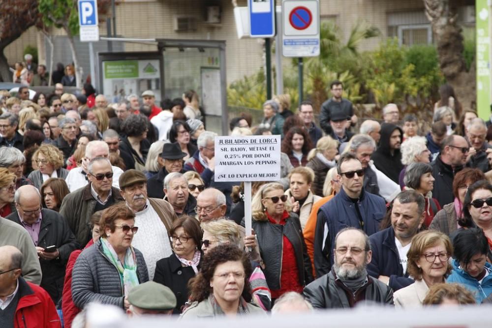 Manifestación por unas pensiones dignas en Murcia