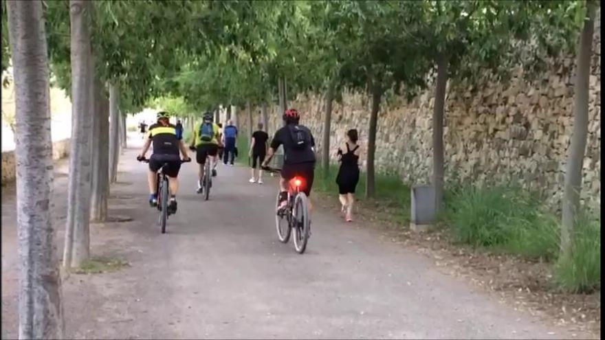 Deporte en el cauce del río desde primera hora