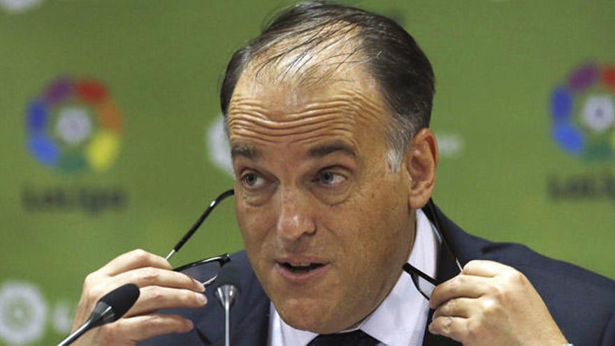 Tebas: &quot;Desde la Liga, no hay ninguna posibilidad de que el Elche esté en Primera&quot;