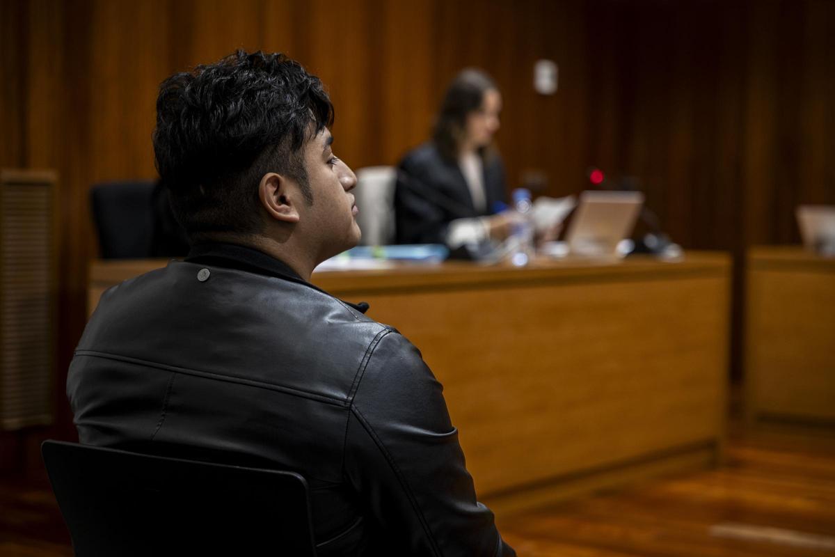 El acusado, Jorge T., en el juicio celebrado este martes en la Audiencia Provincial de Zaragoza.
