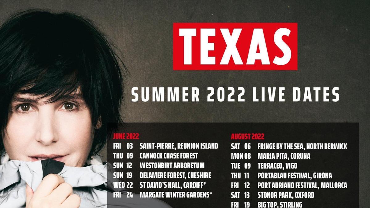 Anuncio de la gira de verano de Texas.