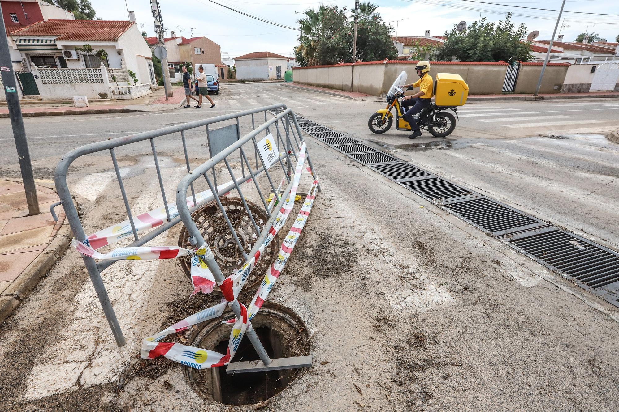 Día derspués de la tromba de agua en Torrevieja