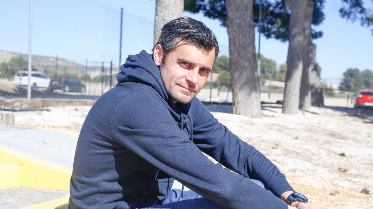 Dorado, en la Ciudad Deportiva cuando era jugador del Real Zaragoza.