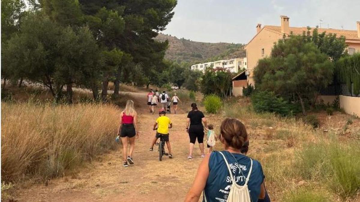 Algunos de los participantes en la Volta al terme de Petrés