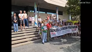 Protesta en Moaña para exigir en el servicio de urgencias: "¡Es una necesidad!"