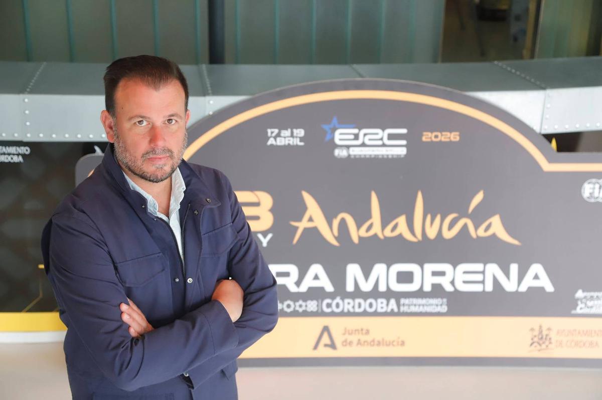 Manuel Muñoz, en la sede del rally cordobés.