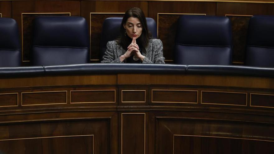La ministra de Justicia, Pilar Llop, en el Congreso de los Diputados.