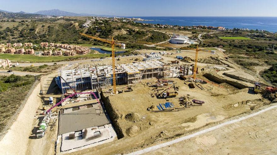 Estado de las obras del nuevo hospital de Estepona.