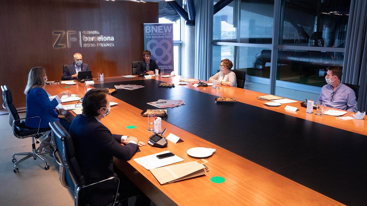 Un momento de la mesa redonda organizada en la sede del Consorci de la Zona Franca de Barcelona.