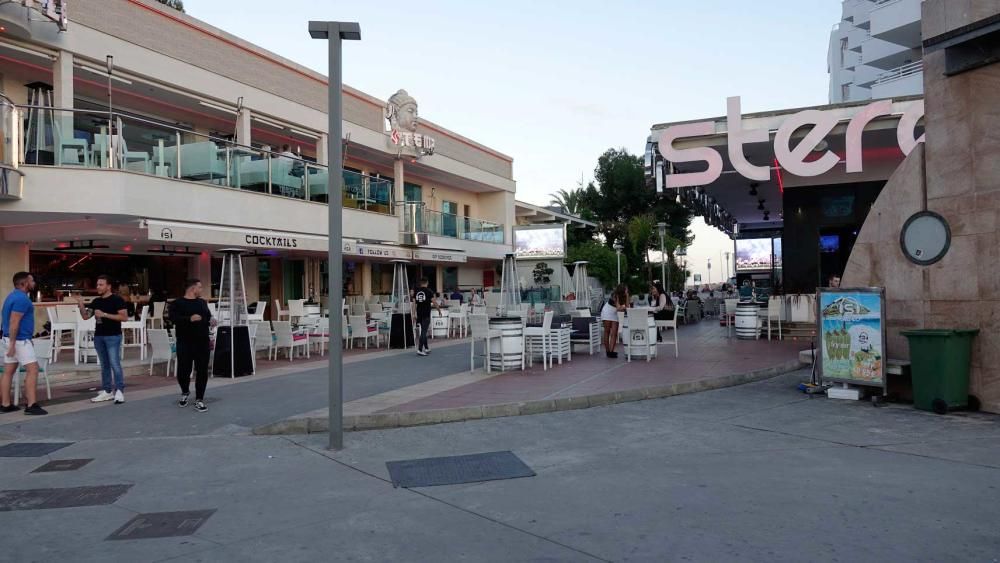 Despliegue policial en Magaluf por el partido Arsenal-Chelsea