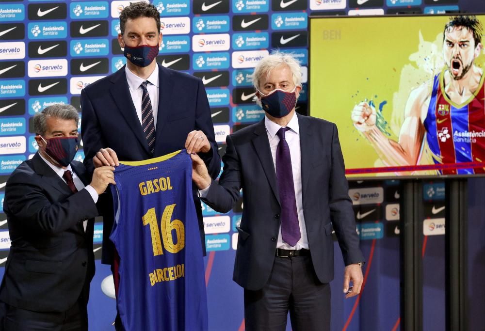 El Barça presenta Pau Gasol