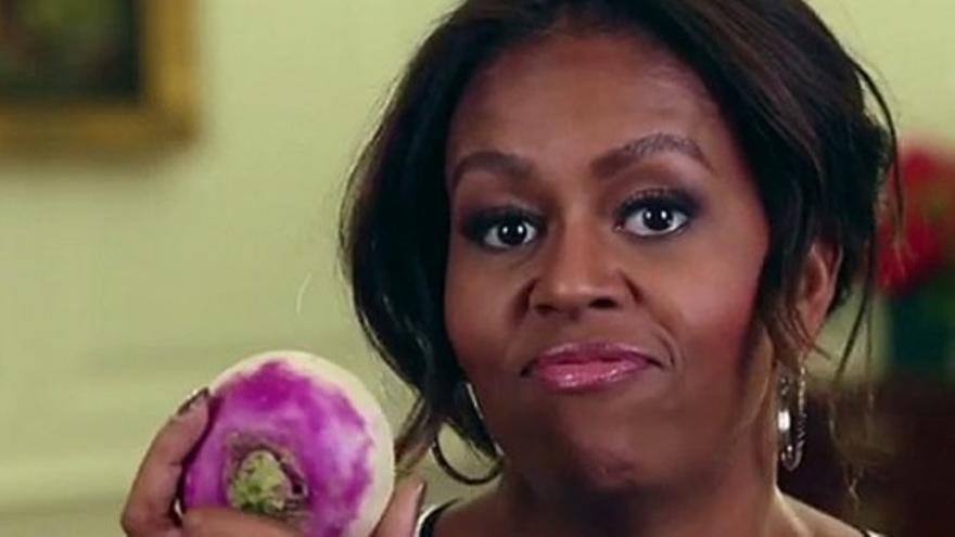 Michelle Obama, se atreve a bailar con un nabo