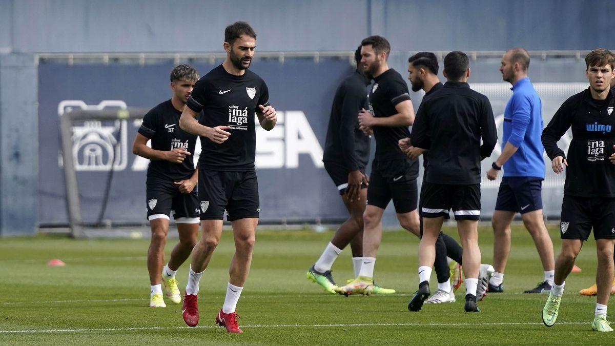 Adrián López, durante un entrenamiento de la pasada temporada.