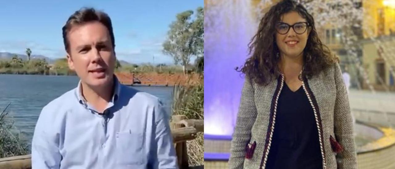 Los dos candidatos a la presidencia del PP de Nules, José Vicente Adsuara e Inmaculada Yáñez.