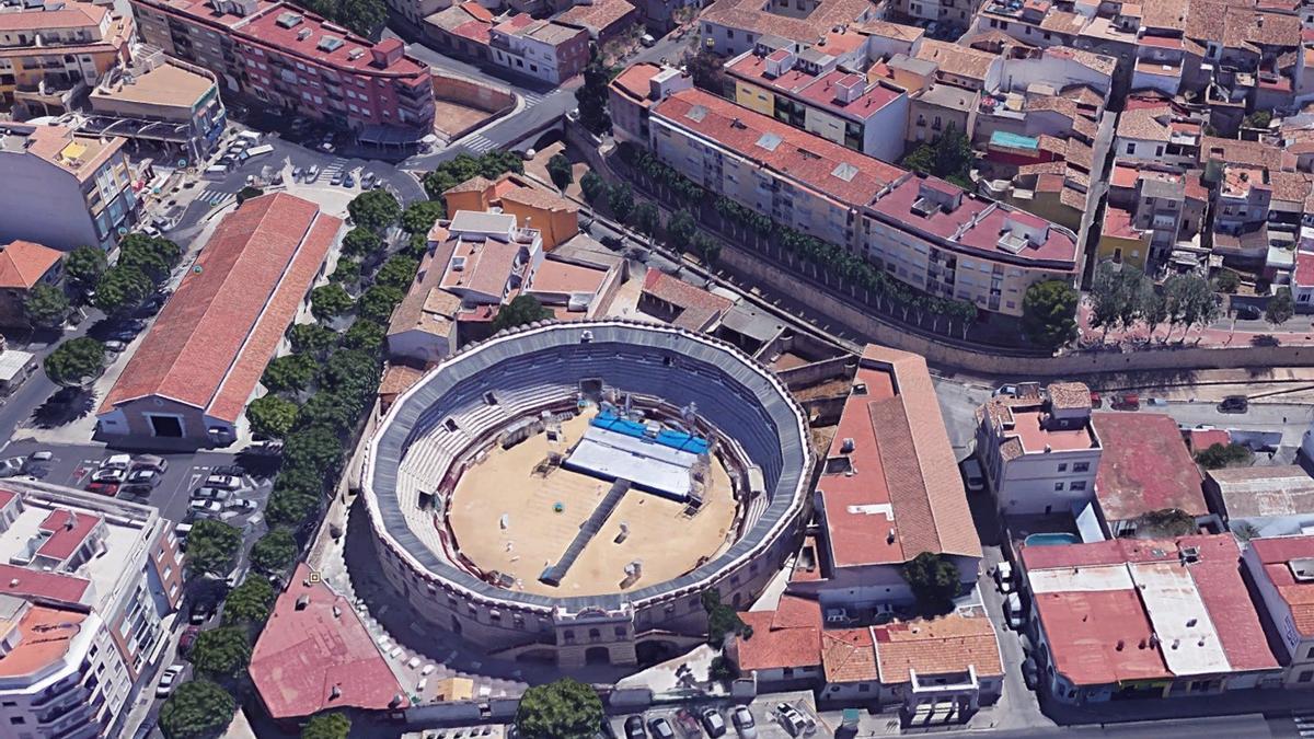 La plaza de toros permite controlar los aforos