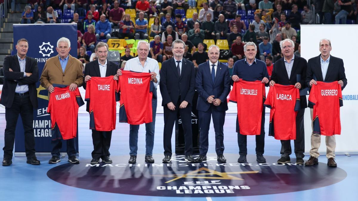Homenaje a los primeros olímpicos del balonmano español