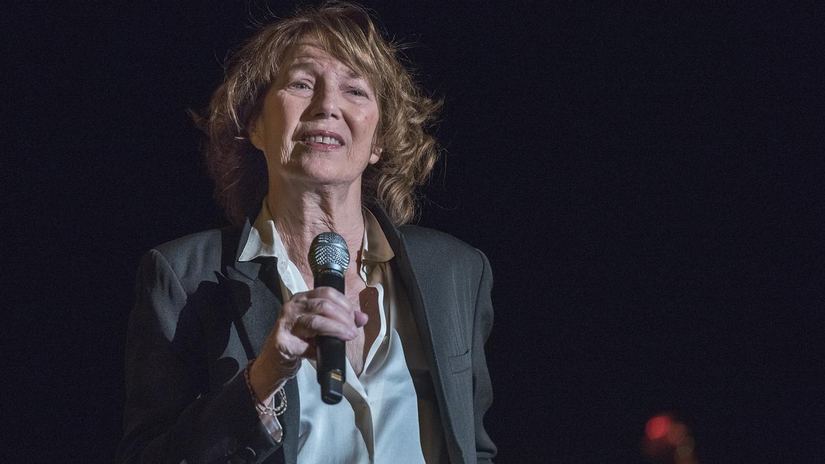 Jane Birkin, en un concierto en Girona en 2019