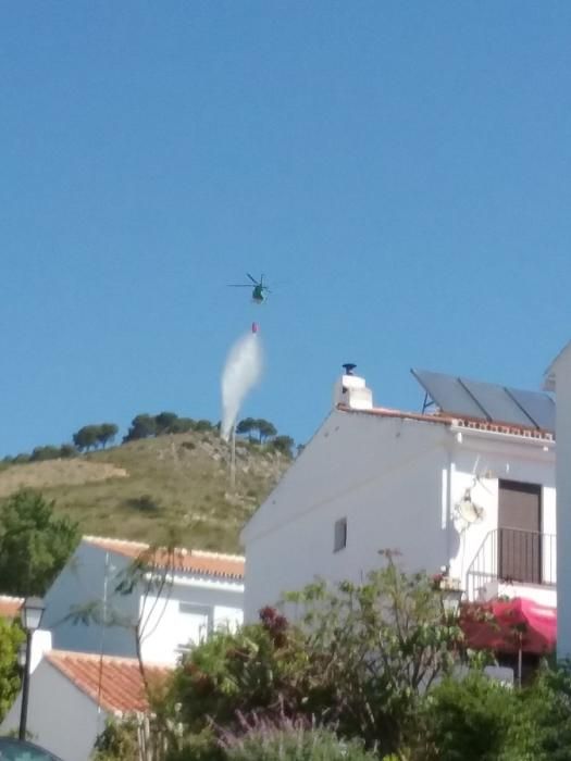 Simulacro de incendio en Benalmádena-Mijas del Infoca