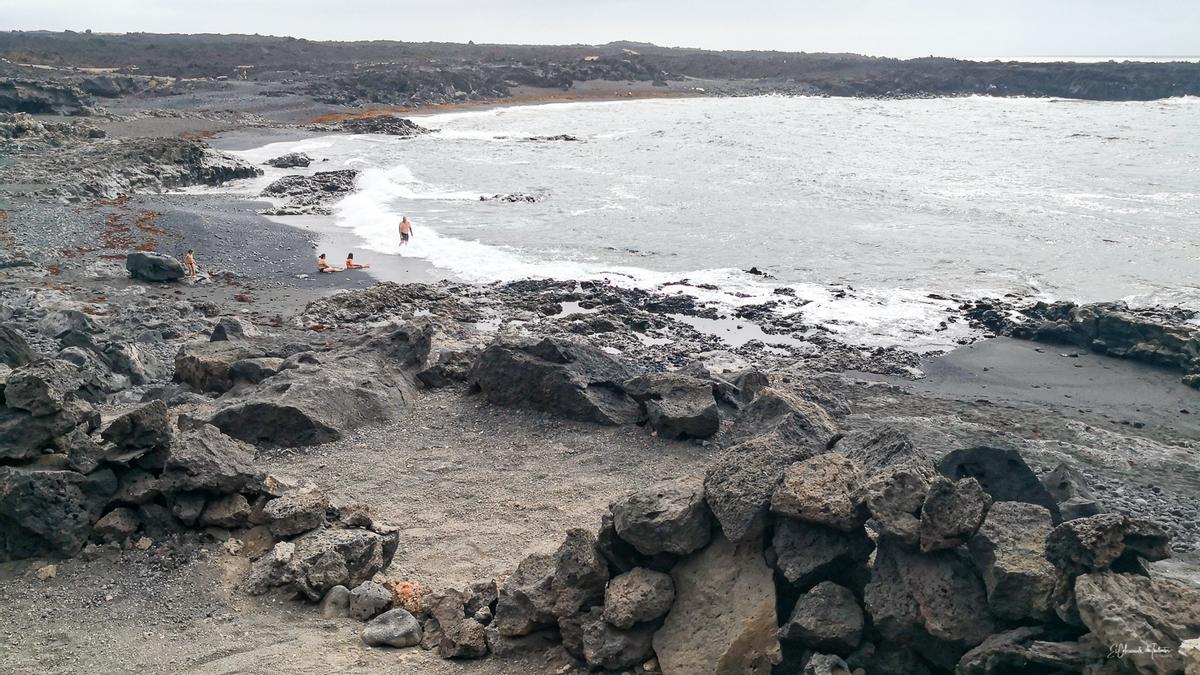 Tiempo en Canarias: playa de Las Malvas (Tinajo), en Lanzarote.