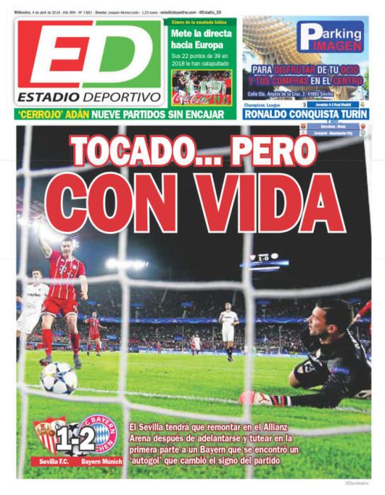 Portadas deportivas del miércoles 4 de abril