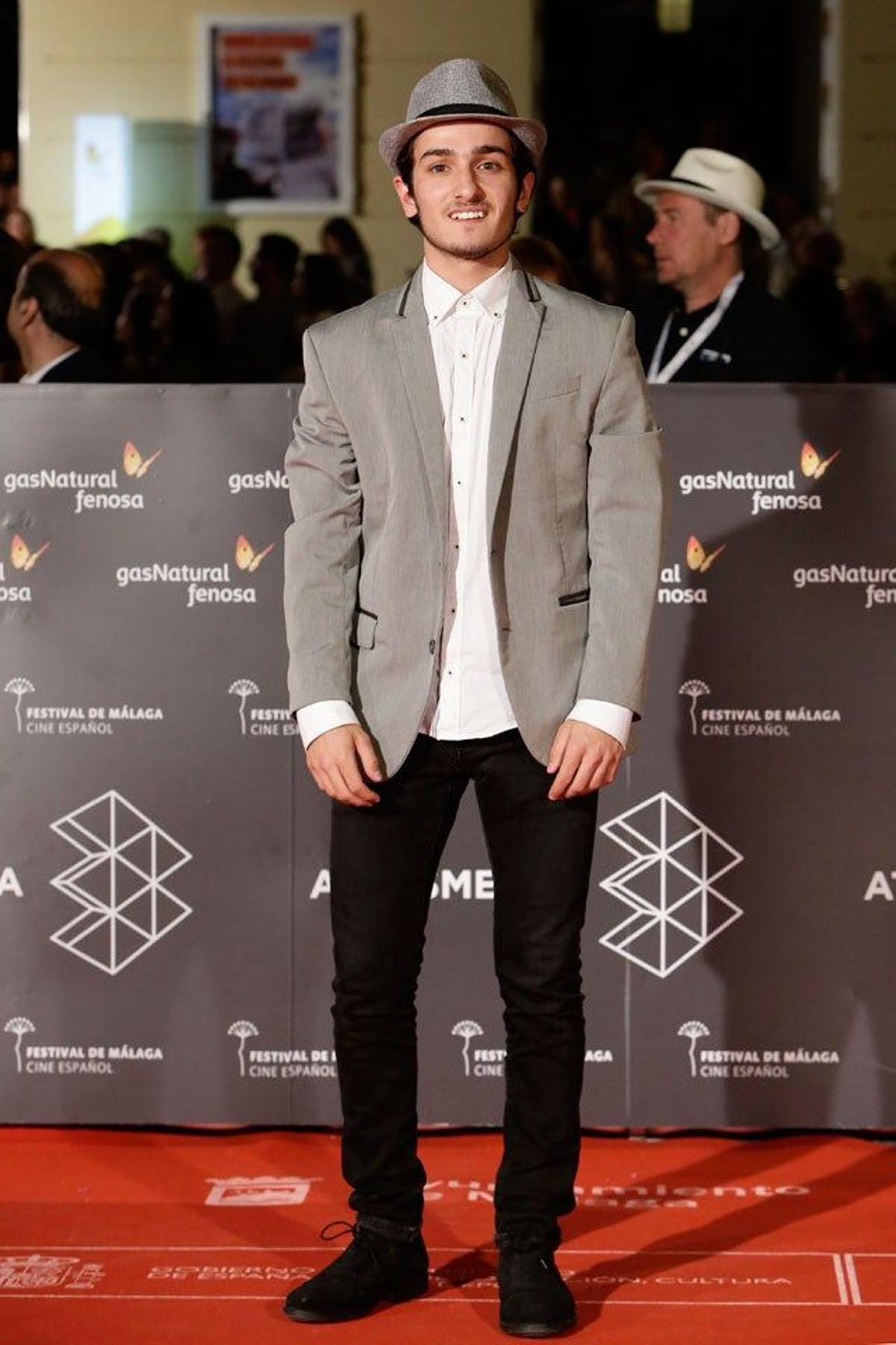 Mikel Iglesias, en la première de La próxima piel en el Festival de Cine de Málaga.