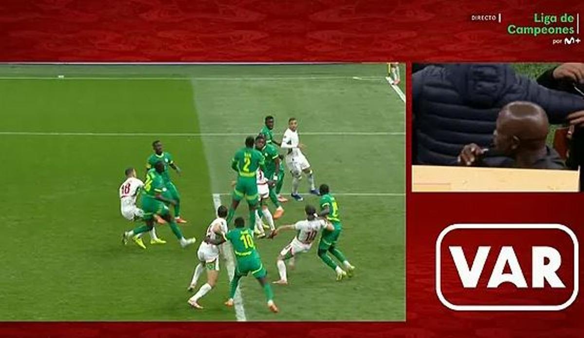 La acción que desencadenó el caos llegó tras un agarrón de Diouf a Brahim dentro del área