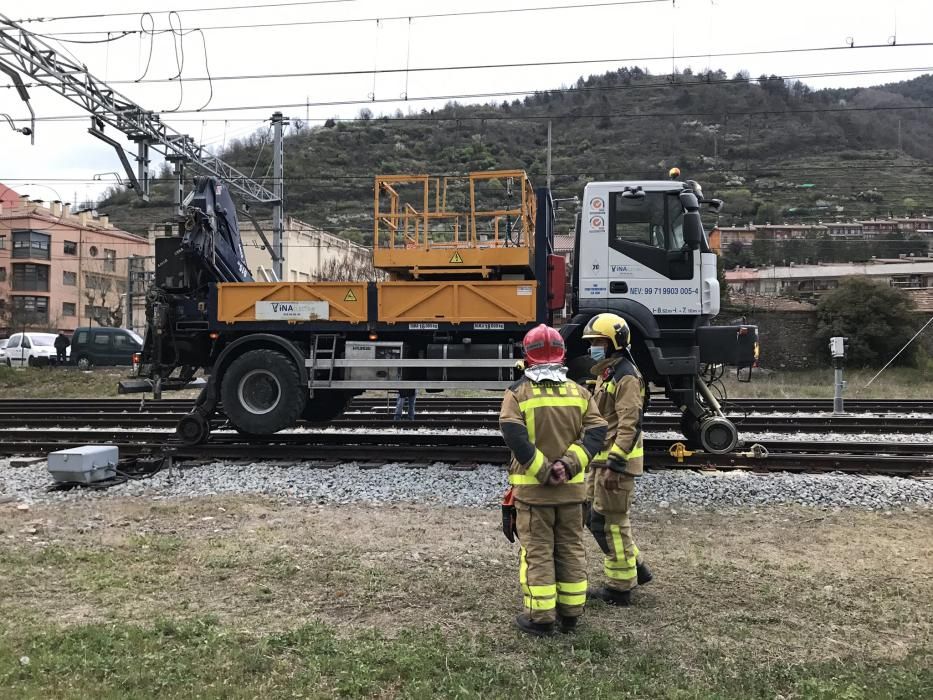 Un ferrocamió es desfrena al túnel de Toses i circula a la deriva fins a Ripoll