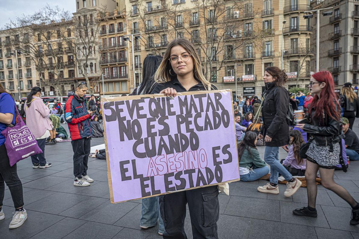 Manifestación del 8M en Barcelona