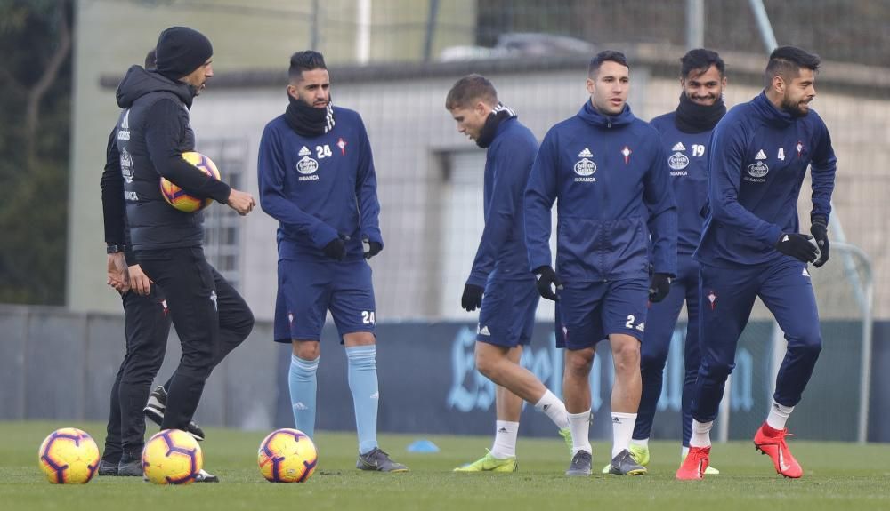 El Celta se ejercitó en A Madroa