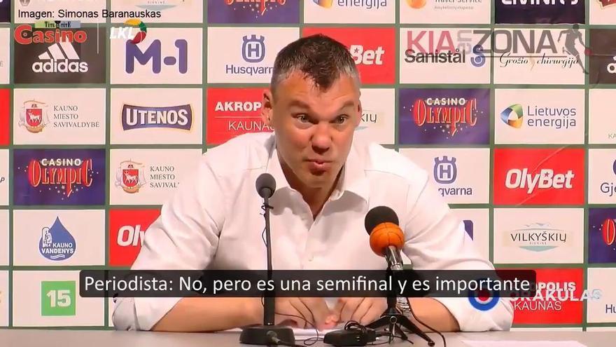 Jasikevicius, sobre perderse un partido por ver nacer a un hijo