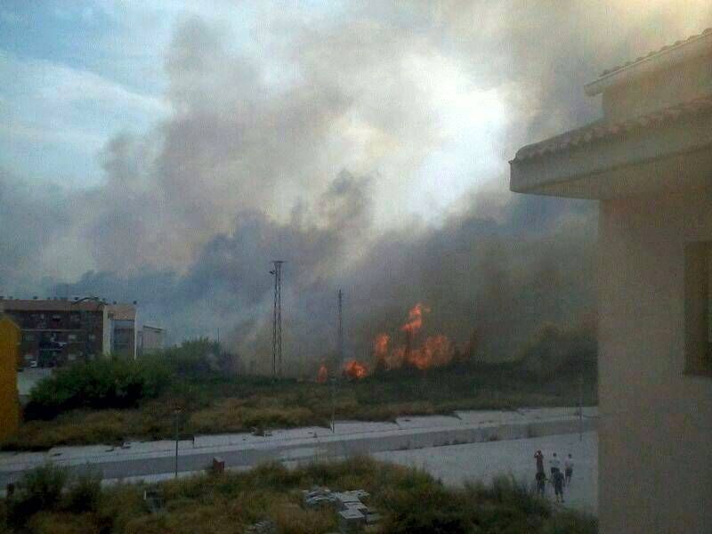 Imágenes del incendio en Alcañiz