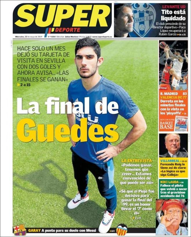 Portada del Superdeporte del 22 de mayo de 2019