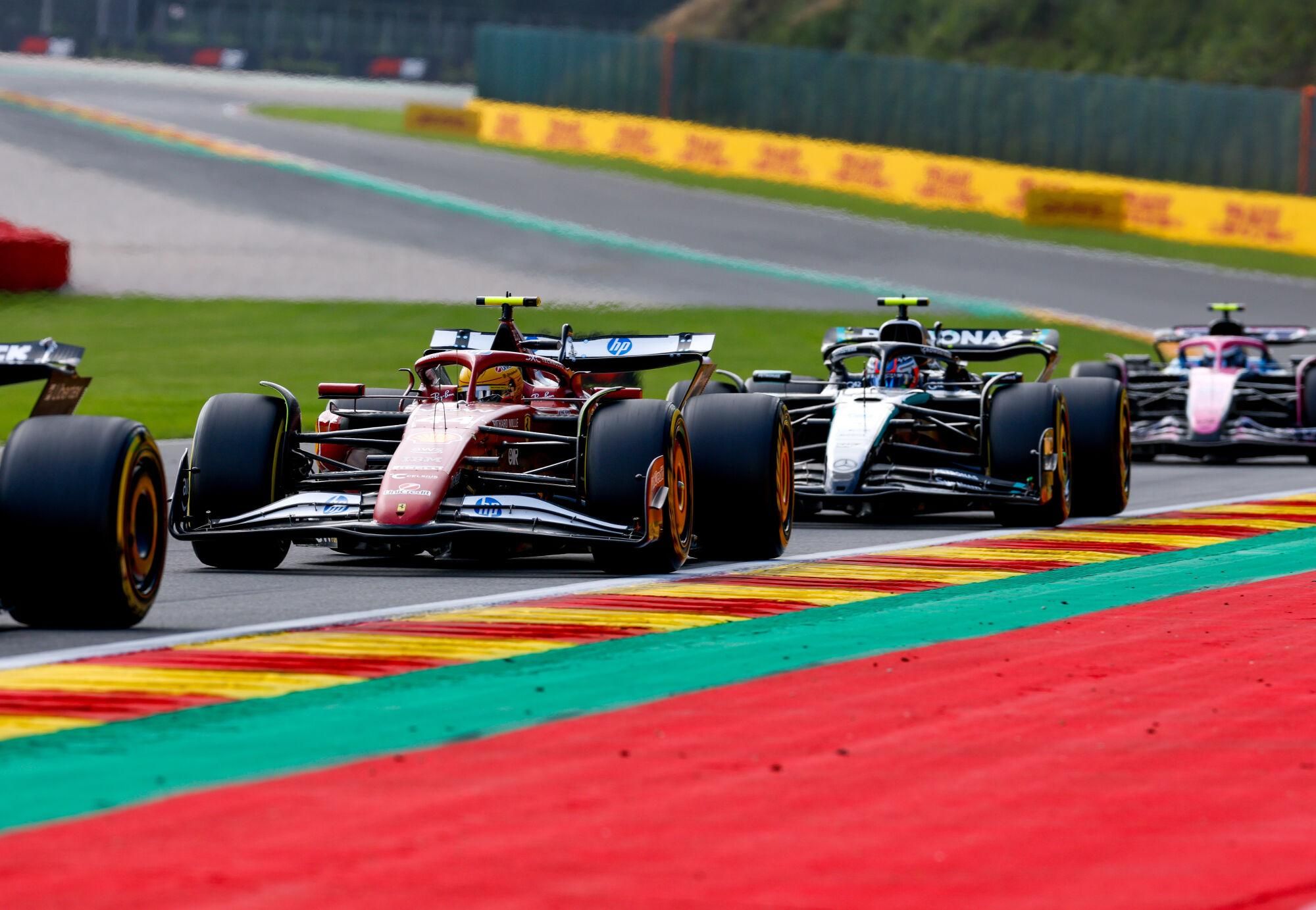 44 HAMILTON Lewis (gbr), Scuderia Ferrari SF-25, action during the 2025 Formula 1 Belgian Grand Prix, 13th round of the 2025 FIA Formula One World Championship from July 25 to 27, 2025 on the Circuit de Spa-Francorchamps, in Stavelot, Belgium - Photo DPPI AFP7 26/07/2025 ONLY FOR USE IN SPAIN. DPPI / AFP7 / Europa Press;BELGIUM;f1;formula 1;FORMULE 1;Motorsport;Sport;F1 - BELGIAN GRAND PRIX 2025;