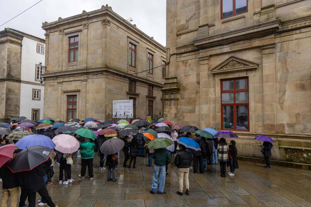 Pruebas del MIR el pasado 24 de enero en Santiago de Compostela