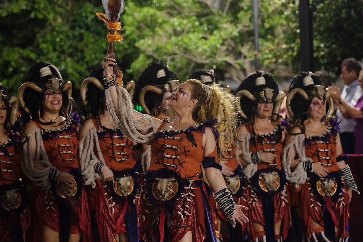 Desfile triunfal de las tropas cristianas en las Fiestas de Altea